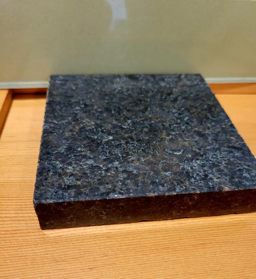 Cut granite countertop piece